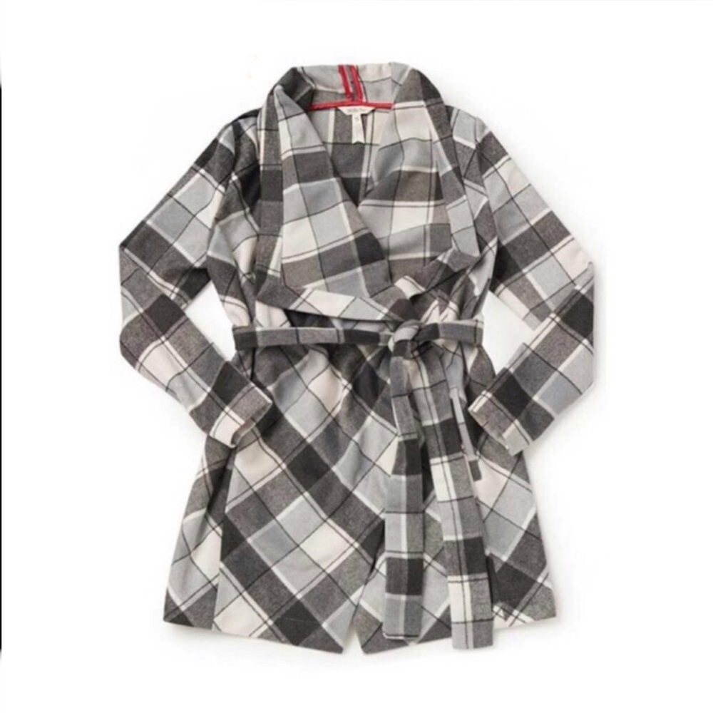 Matilda Jane Check it Twice Plaid Wrap Jacket XS